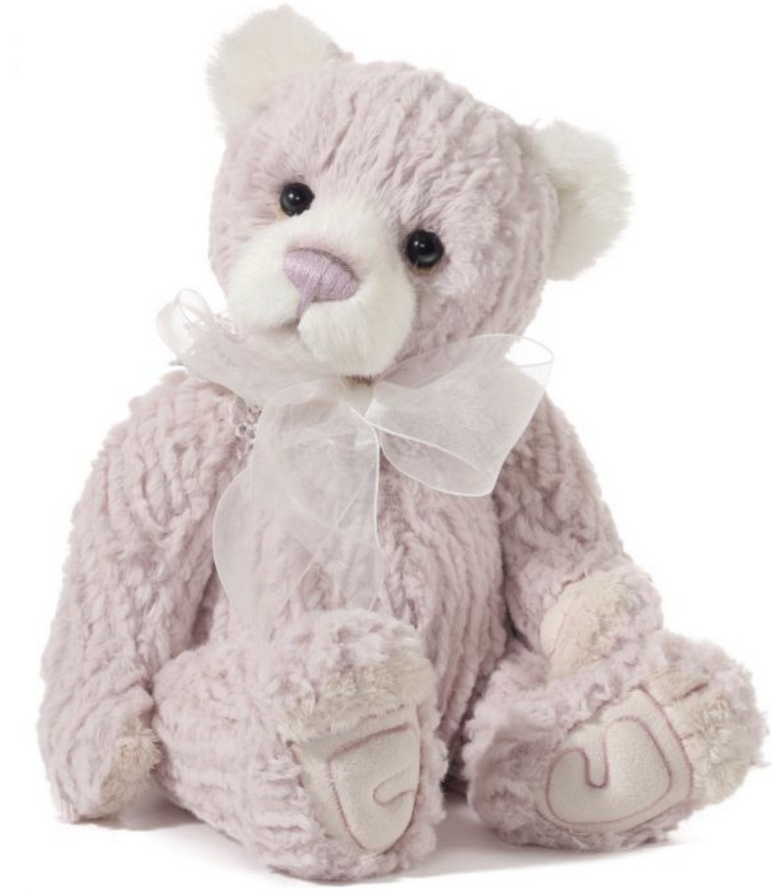 Coorie - 12” Pale Pink Chenille Bear by Charlie Bears
