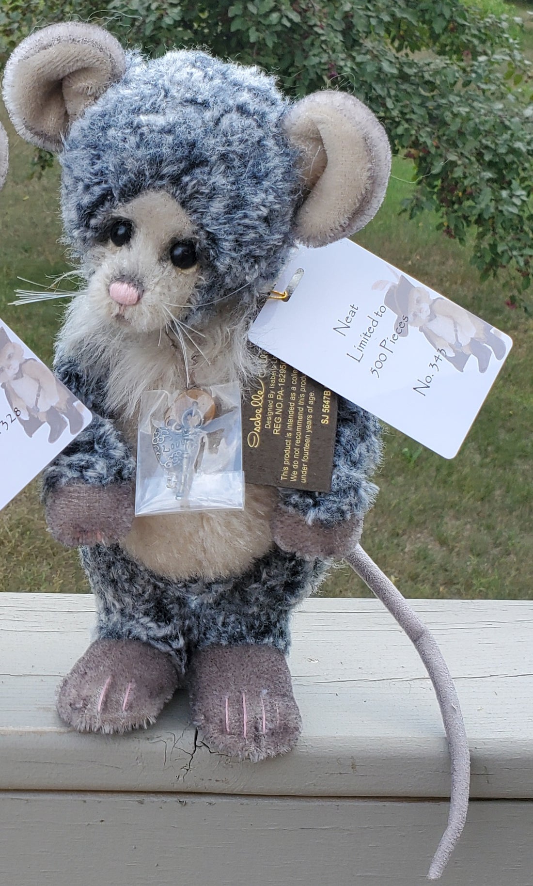 Neat - 10" Mohair Mouse Isabelle Collection by Charlie Bears