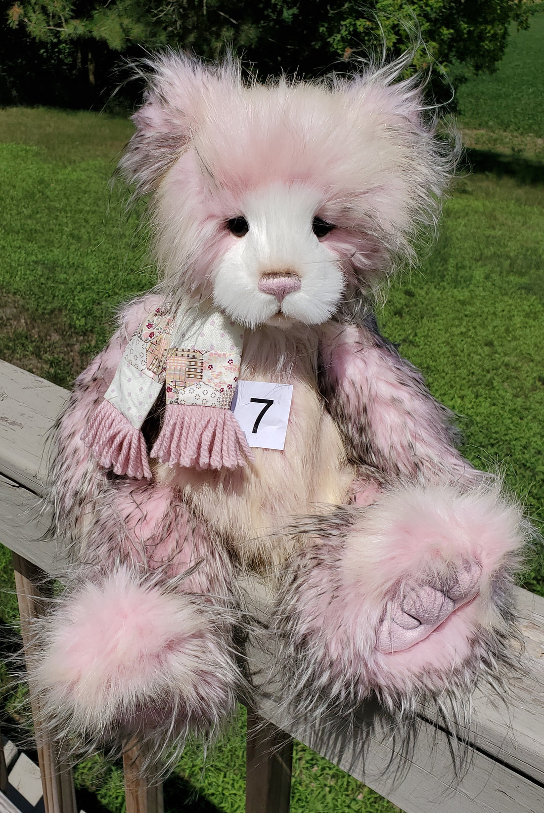 Hilary - 19" Luxurious Pink Long Plush Bear by Charlie Bears