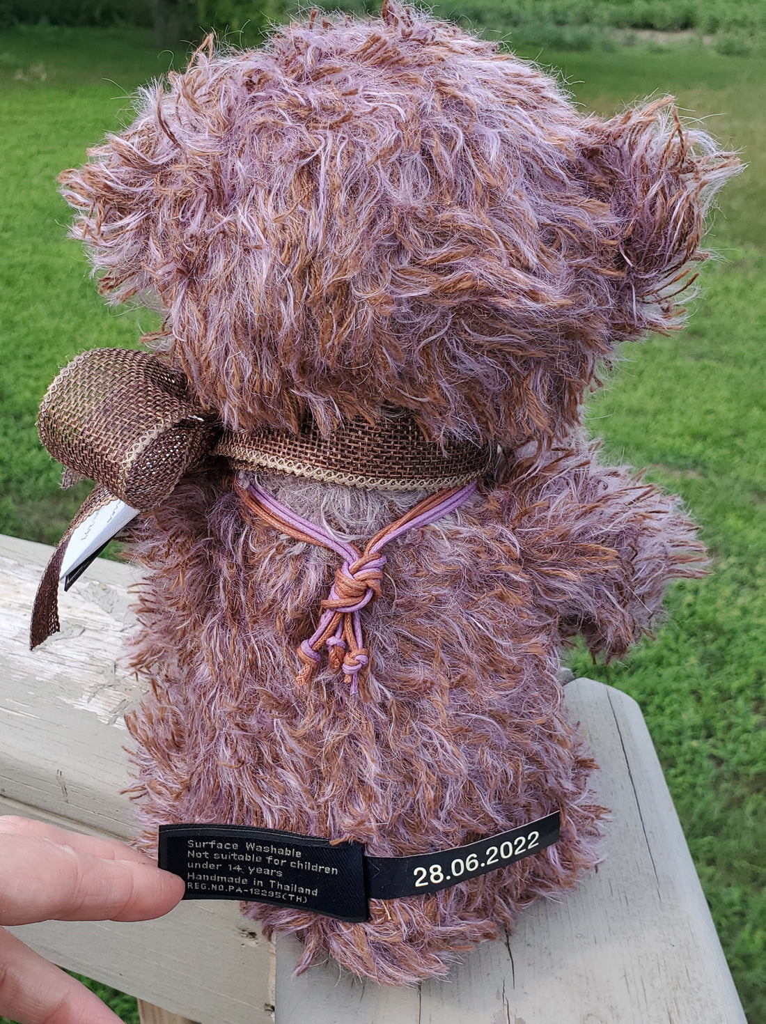 Cherish - 13" Mauve Mohair Bear Isabelle Collection by Charlie Bears