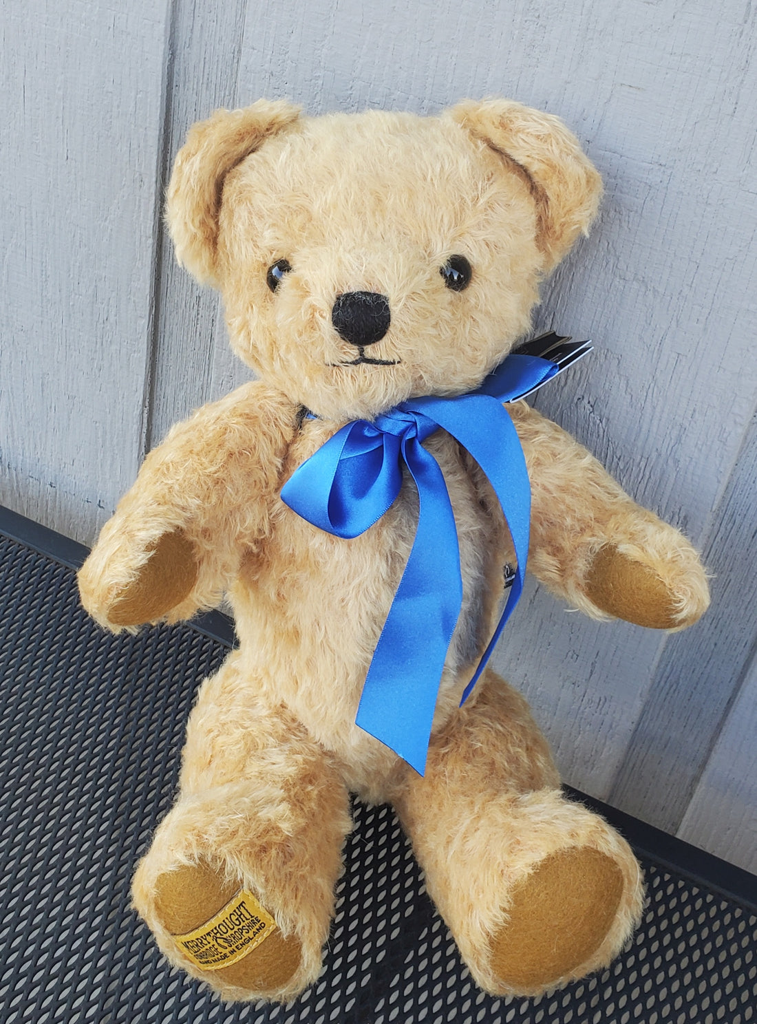 London Gold Curly - 16" Musical Mohair Teddy Bear by Merrythought