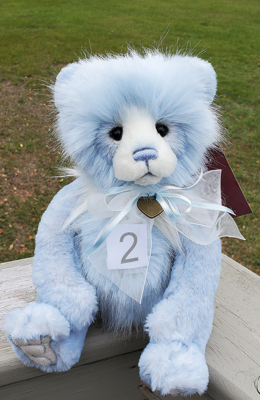 Gaynor 12.5" Powder Blue Plush from Charlie Bears' Secret Collection