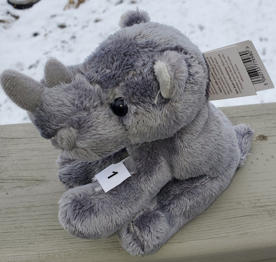 Rhino - 5" Baby-Safe Cuddle Cubs Plush by Charlie Bears