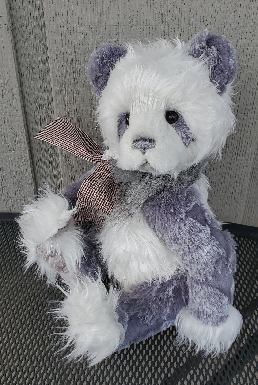 Dominique - 15" Grey and White Panda by Charlie Bears