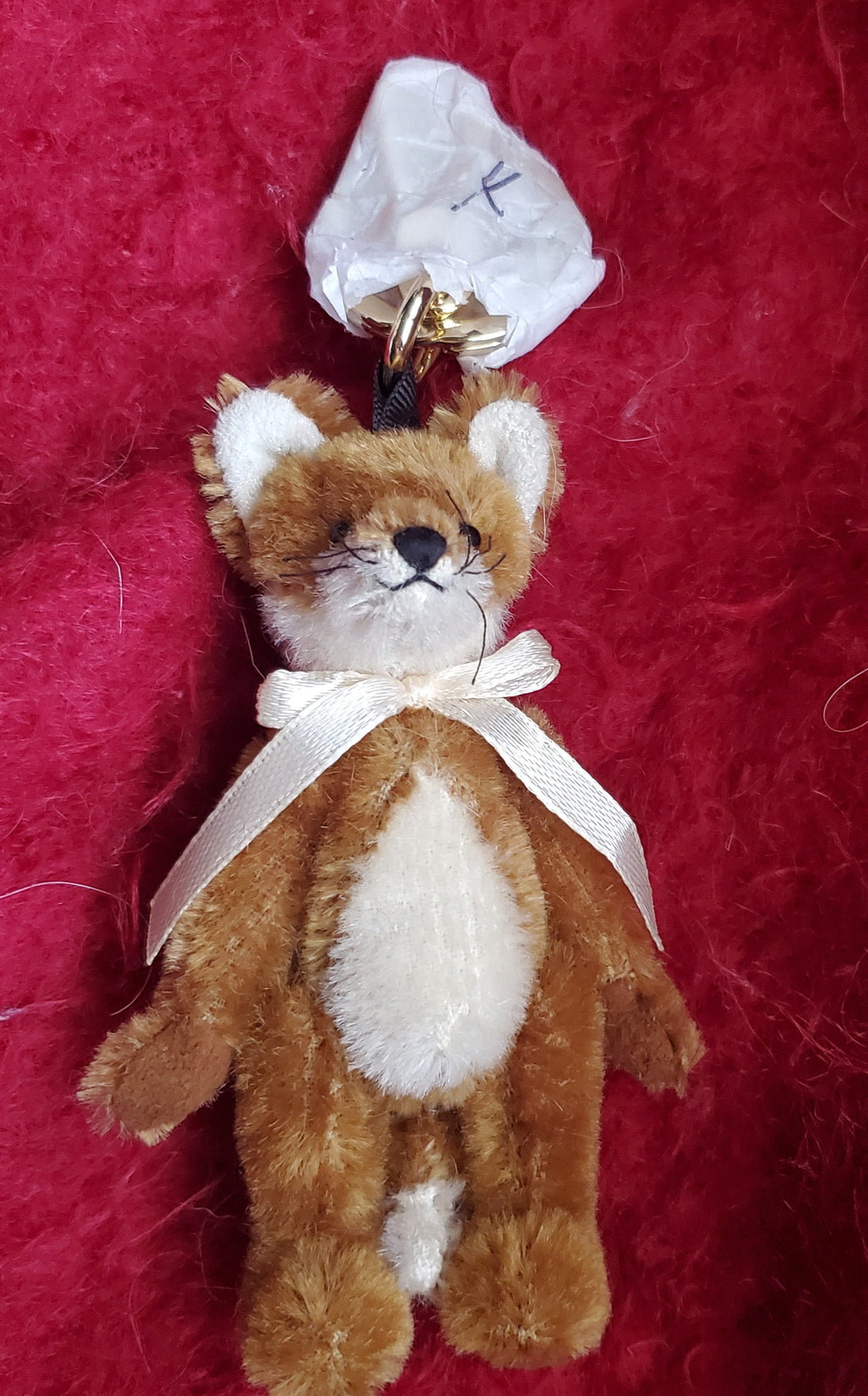 Freddy Fox - 4" Mohair Keychain by Merrythought