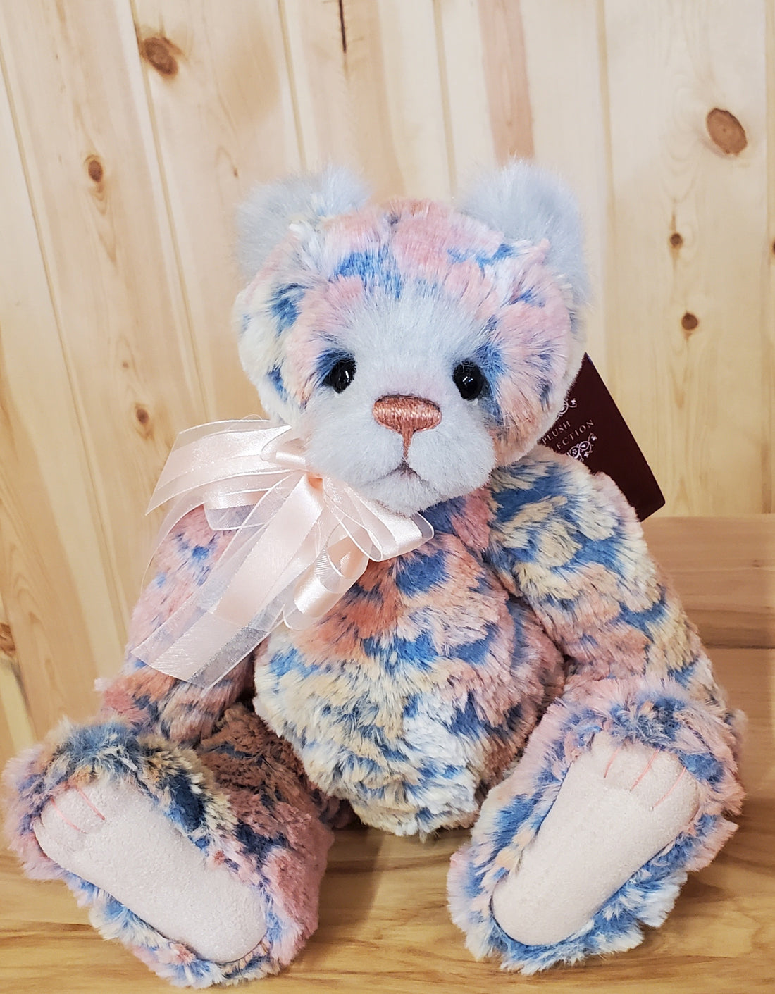 Confetti - 13" Bear with Pink and Blue Sculpted Fur by Charlie Bears