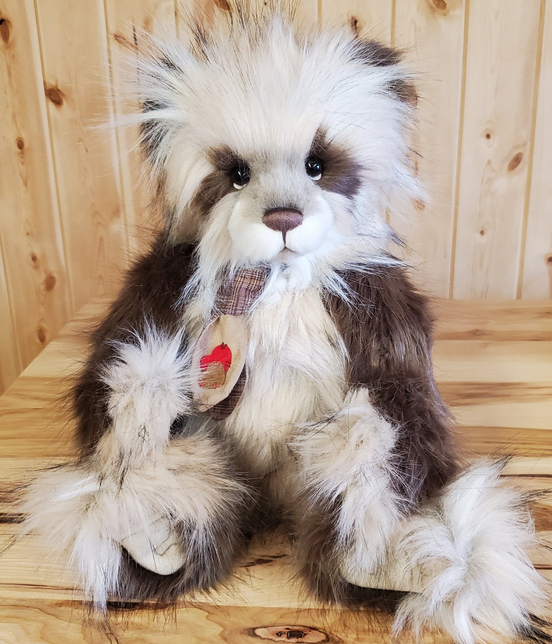 Graham - 20" Long Haired Panda from Charlie Bears' Secret Collection