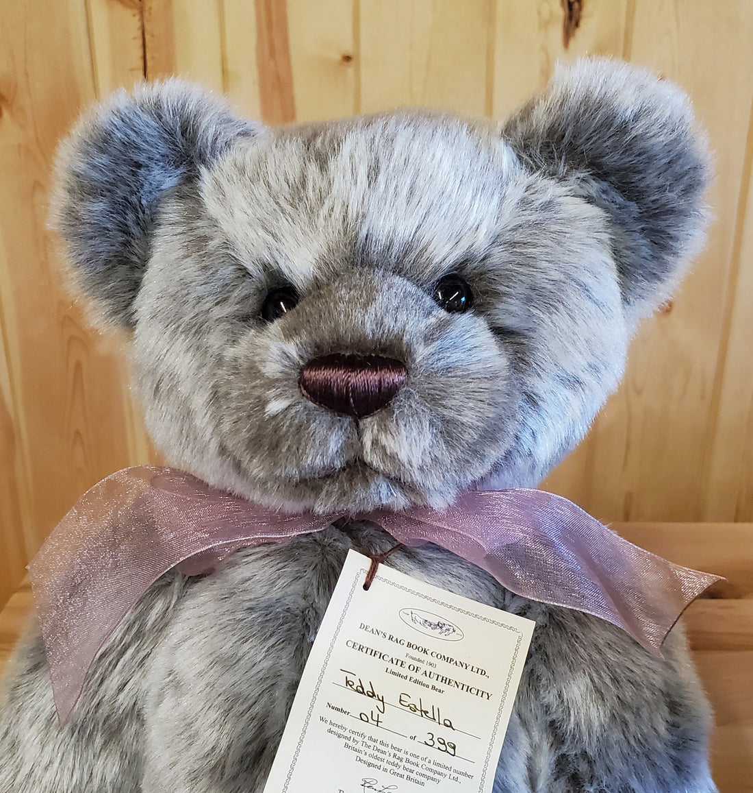 Estella Teddy - 17" Grey Plush - Dean's Bears/Clemens Spieltere