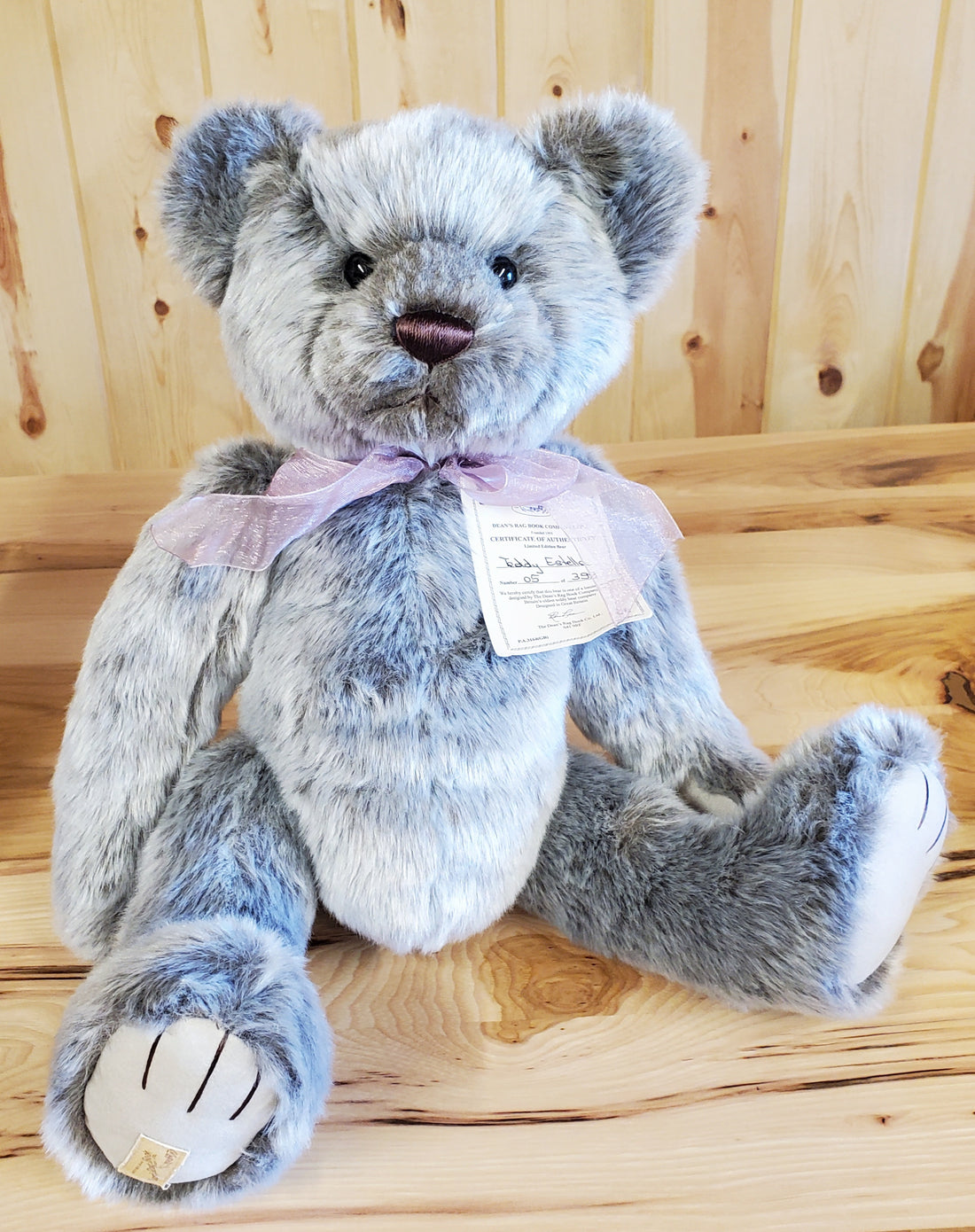 Estella Teddy - 17" Grey Plush - Dean's Bears/Clemens Spieltere