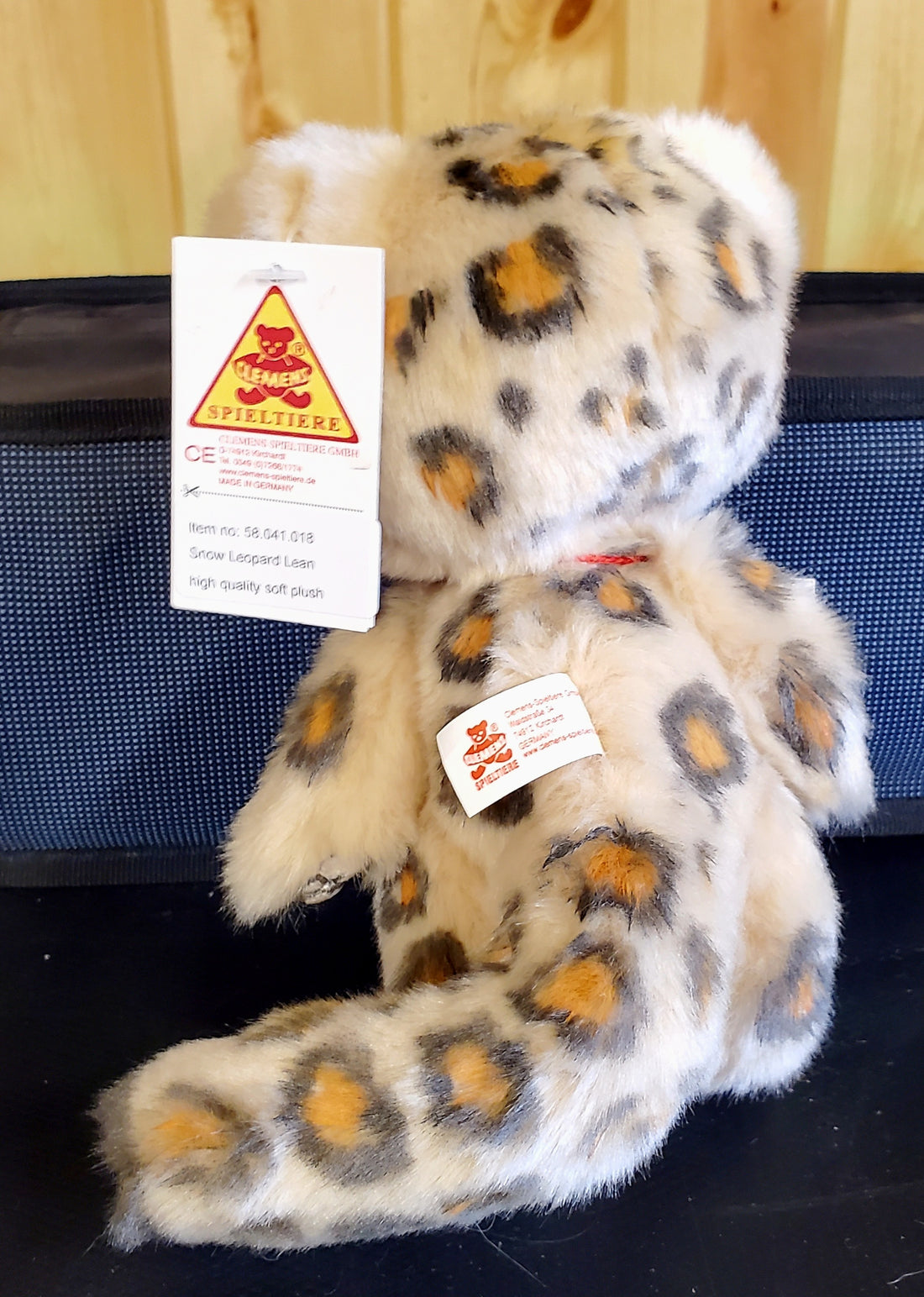 Snow Leopard Lean - 6" Plush by Natalka / Natalie Lachnitt