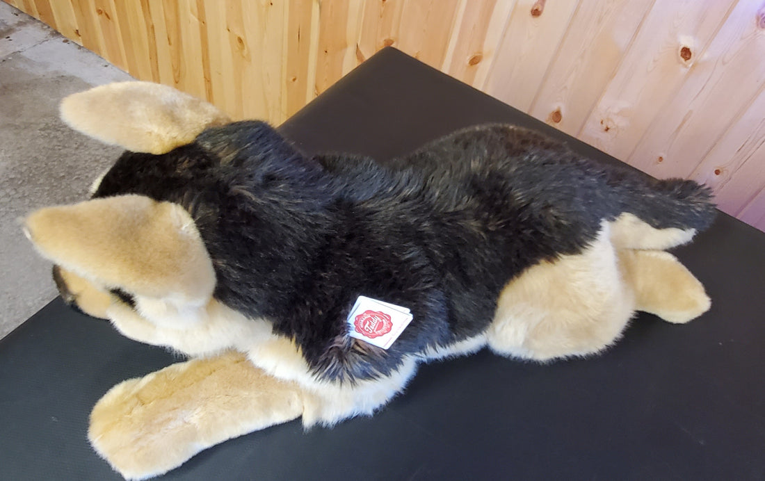 German Shepherd - 24" Non-Jointed Plush by Teddy Hermann of Germany