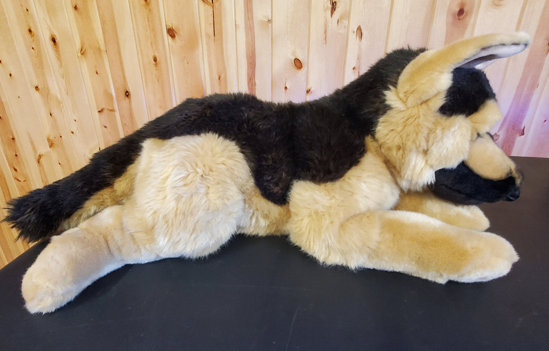 German Shepherd - 24" Non-Jointed Plush by Teddy Hermann of Germany