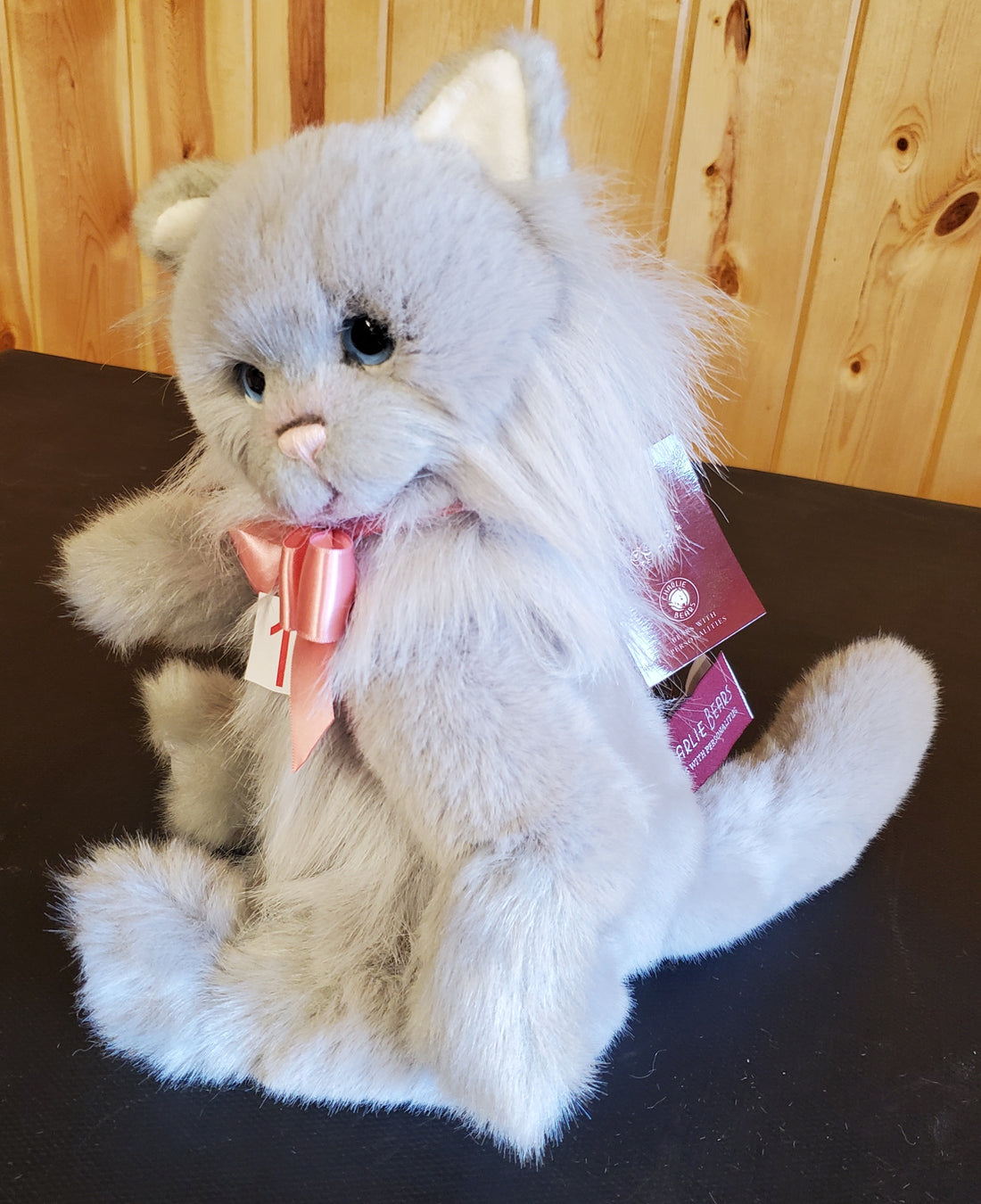 Dibbinsdale - 14" Super Soft Grey Cat by Charlie Bears