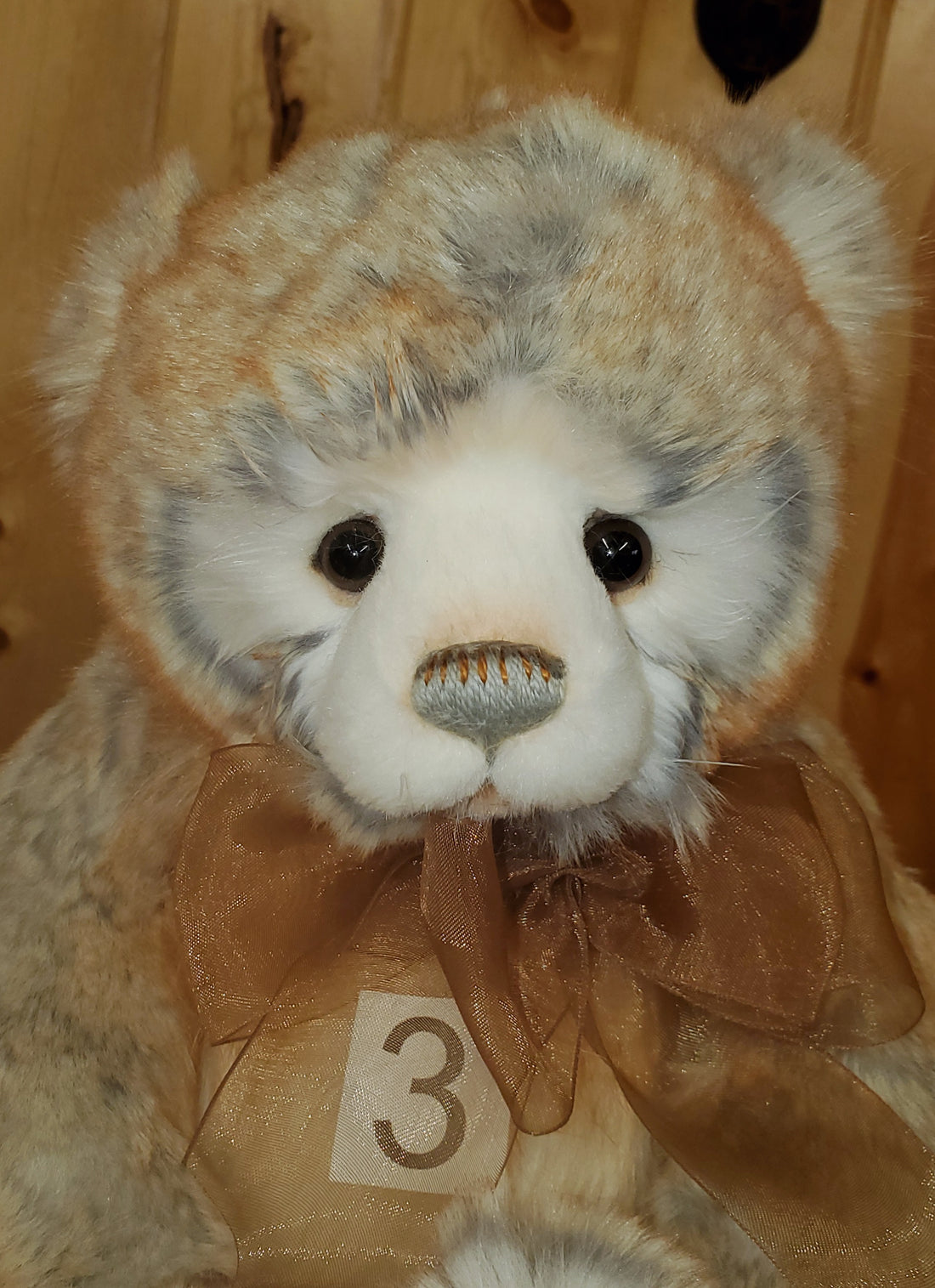 Rhys - 14" Gold and Grey Super-Soft Plush by Charlie Bears