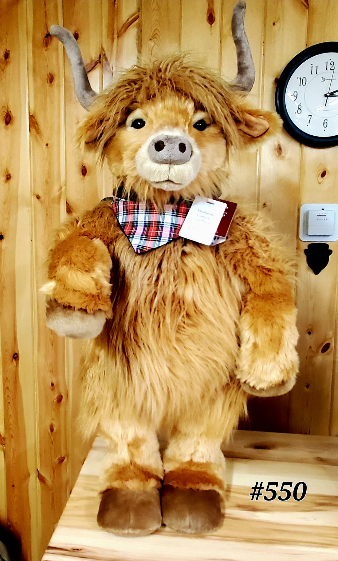 Hoofprints - 30" Standing Highland Cow by Charlie Bears