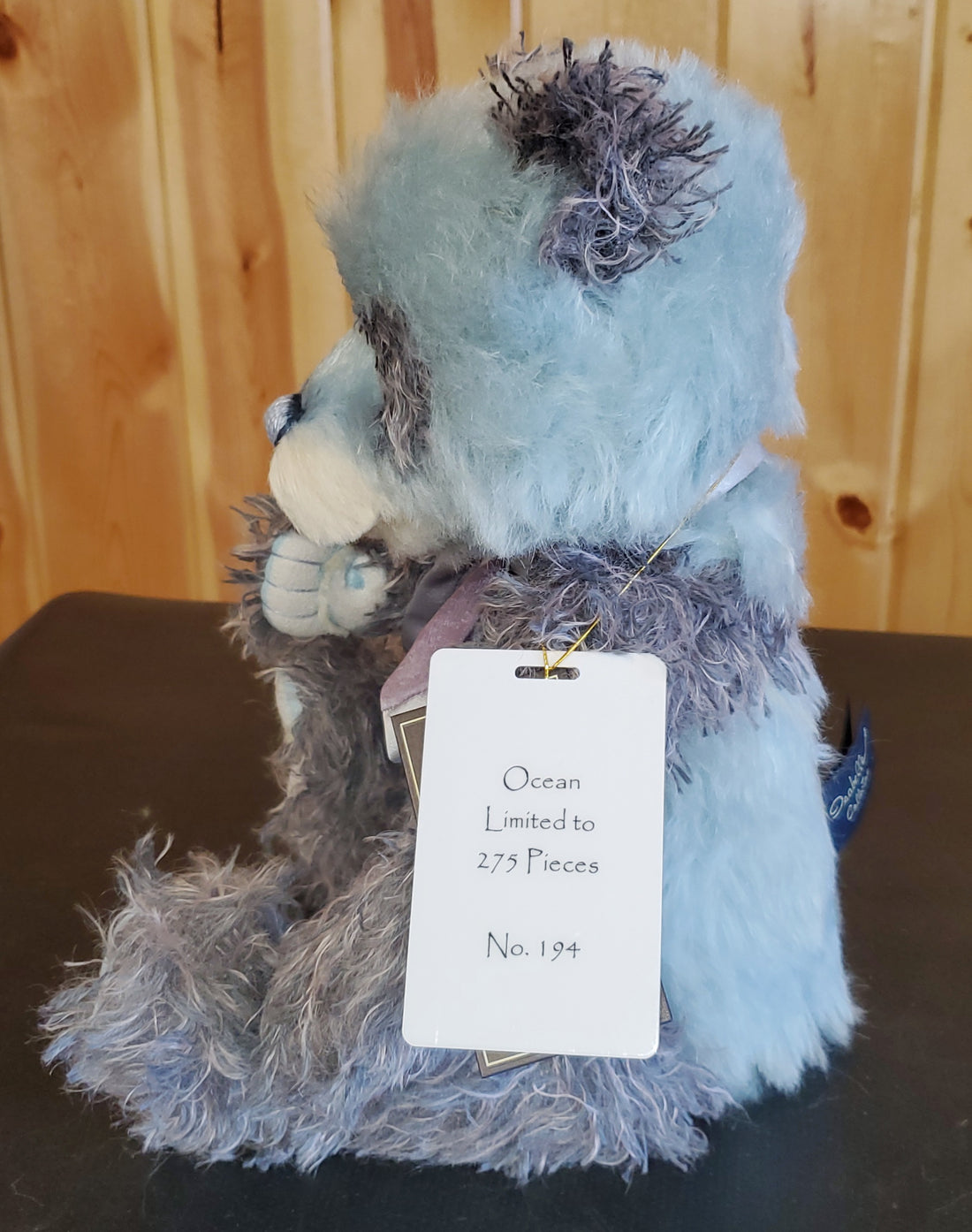 Ocean - 15" Blue & Lavender Mohair - Isanelle Collection - 275