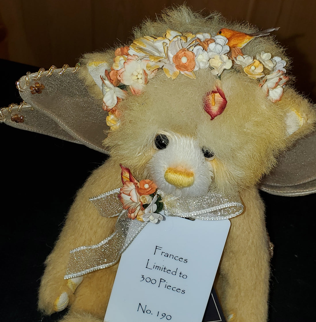 Frances - 10.5" Yellow Mohair Fairy Bear - Isabelle Collection - 300 Made