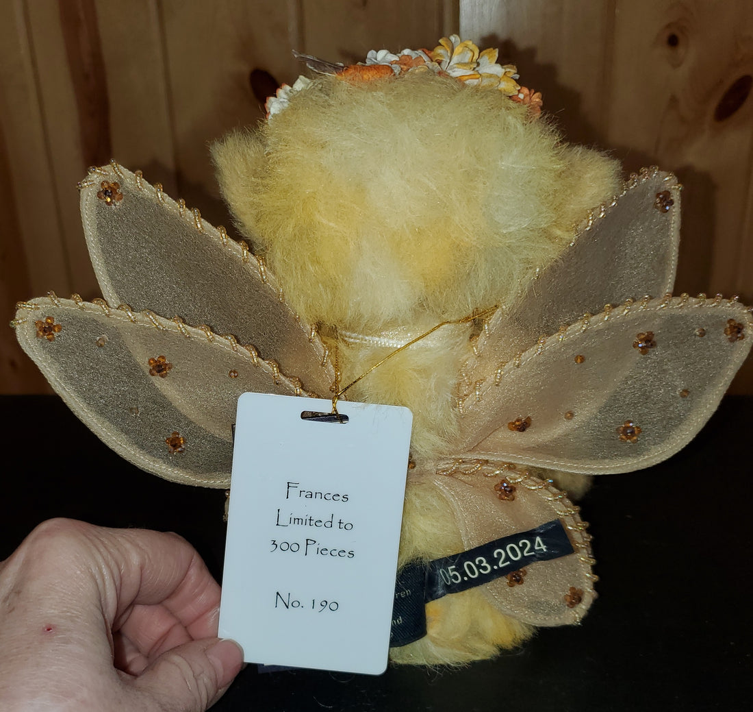 Frances - 10.5" Yellow Mohair Fairy Bear - Isabelle Collection - 300 Made