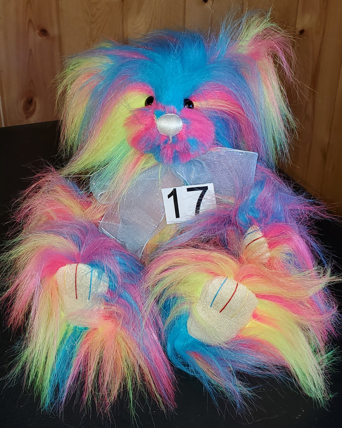 Razzle - 11" Long-Pile Multi-Colored Bear by Charlie Bears