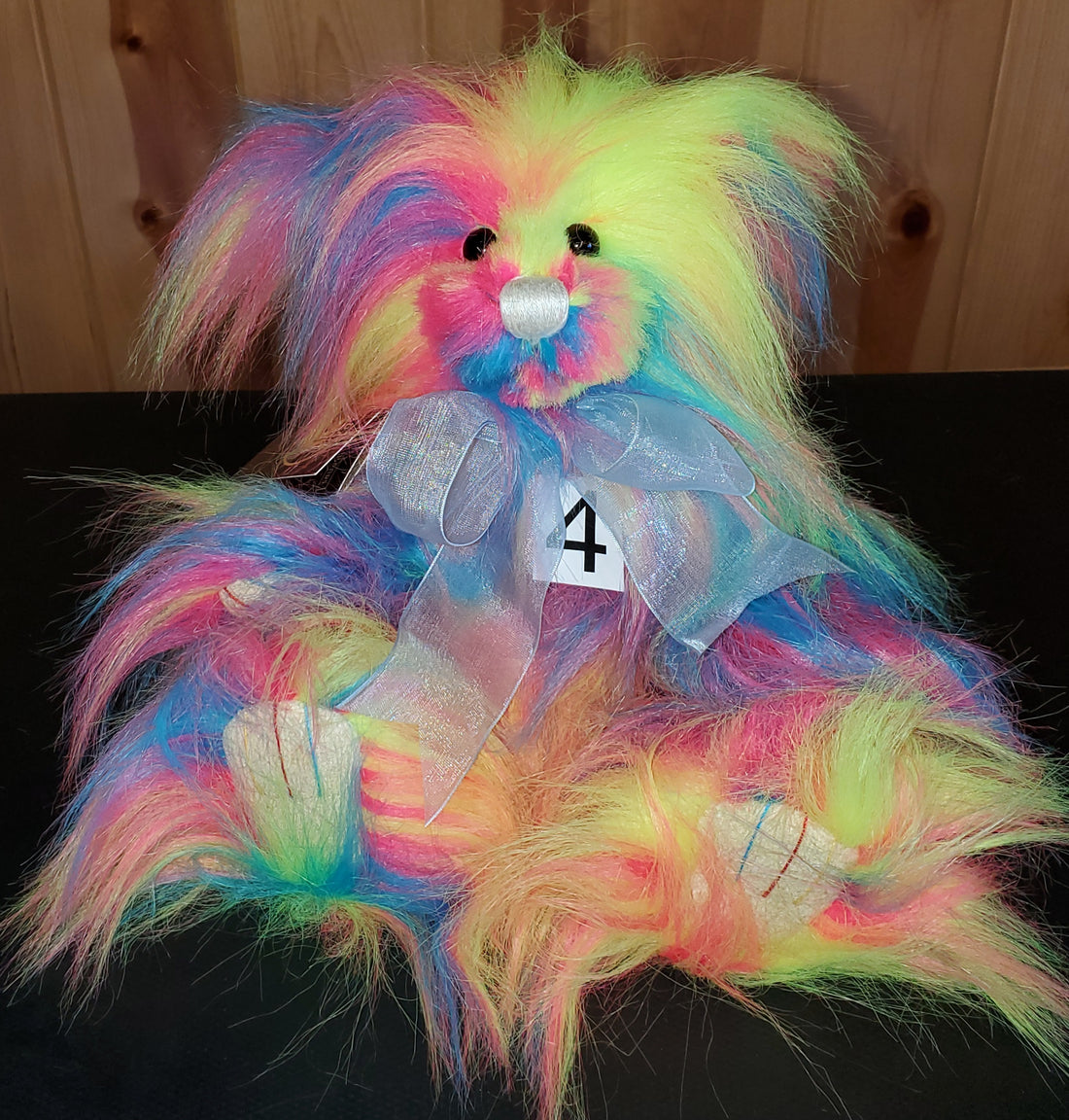 Razzle - 11" Long-Pile Multi-Colored Bear by Charlie Bears