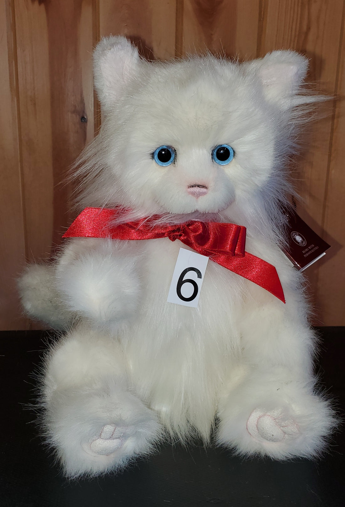 Potton - 14" White Plush Cat by Charlie Bears