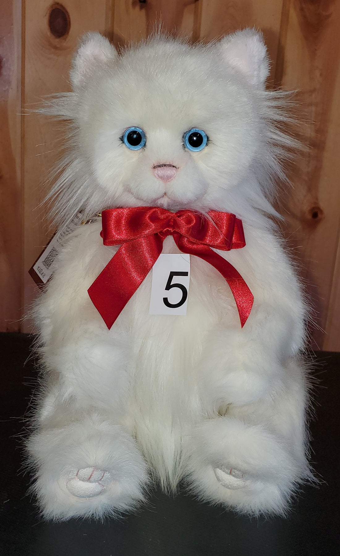 Potton - 14" White Plush Cat by Charlie Bears