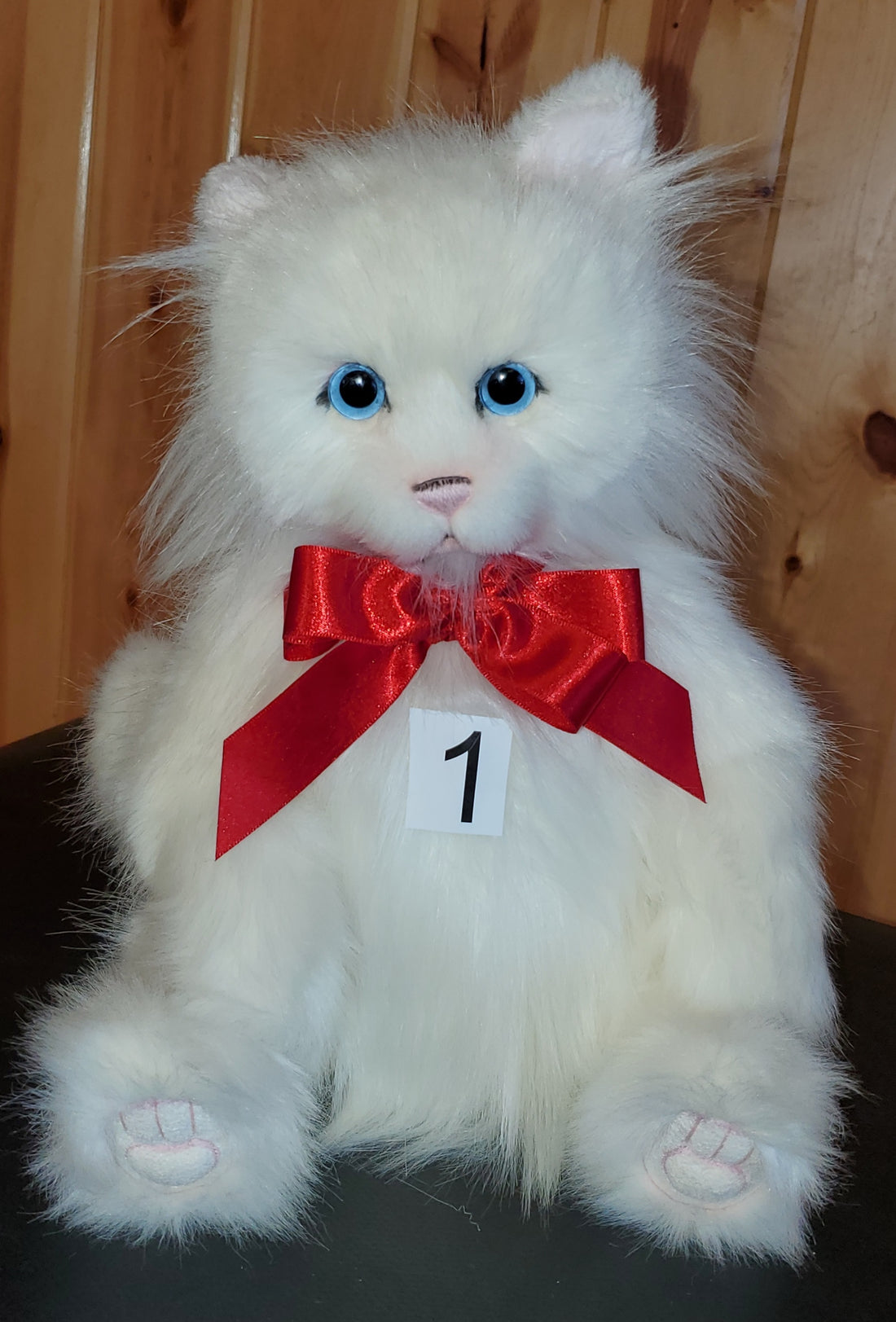 Potton - 14" White Plush Cat by Charlie Bears