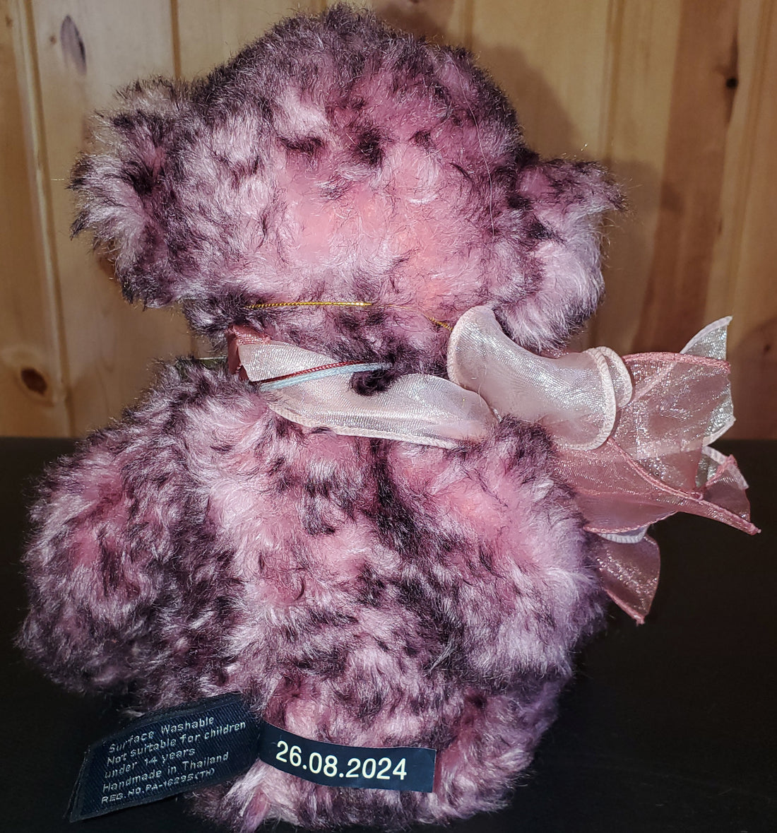 Lilliput - 12.5" Deep Rose Mohair Bear Isabelle Collection - 300 Pieces Made!