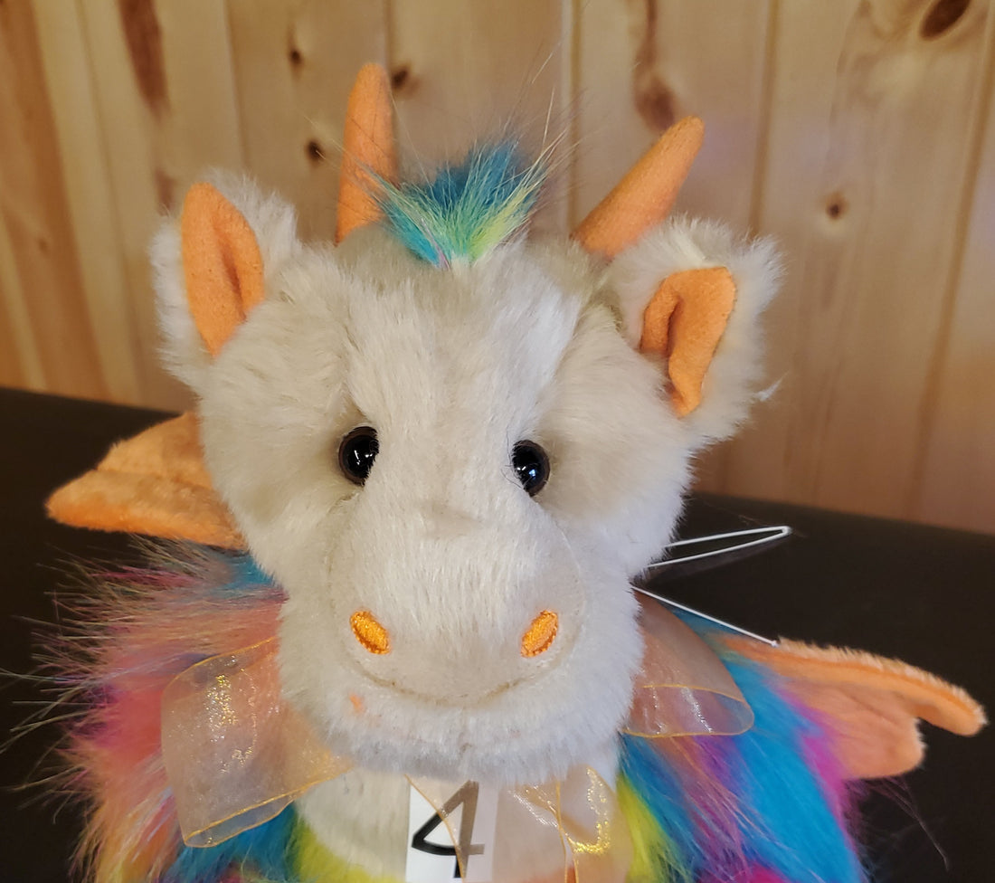 Rainbow's End  - 14" Long Pile Dragon by Charlie Bears