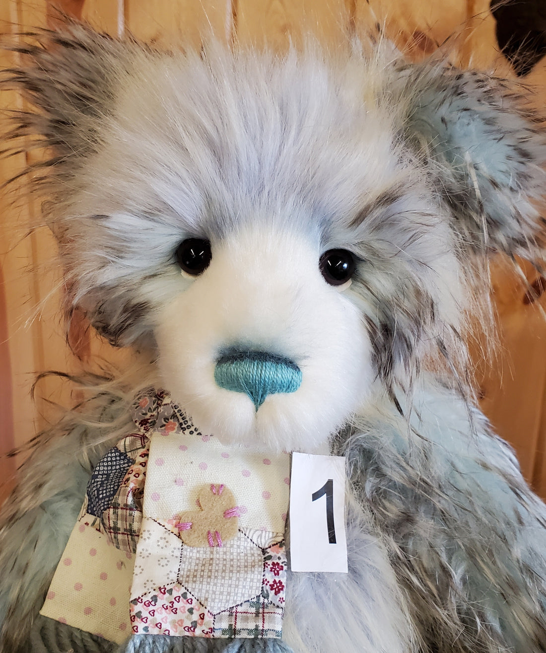 Gina - 19.5" Floppy-Headed Blue Bear by Charlie Bears