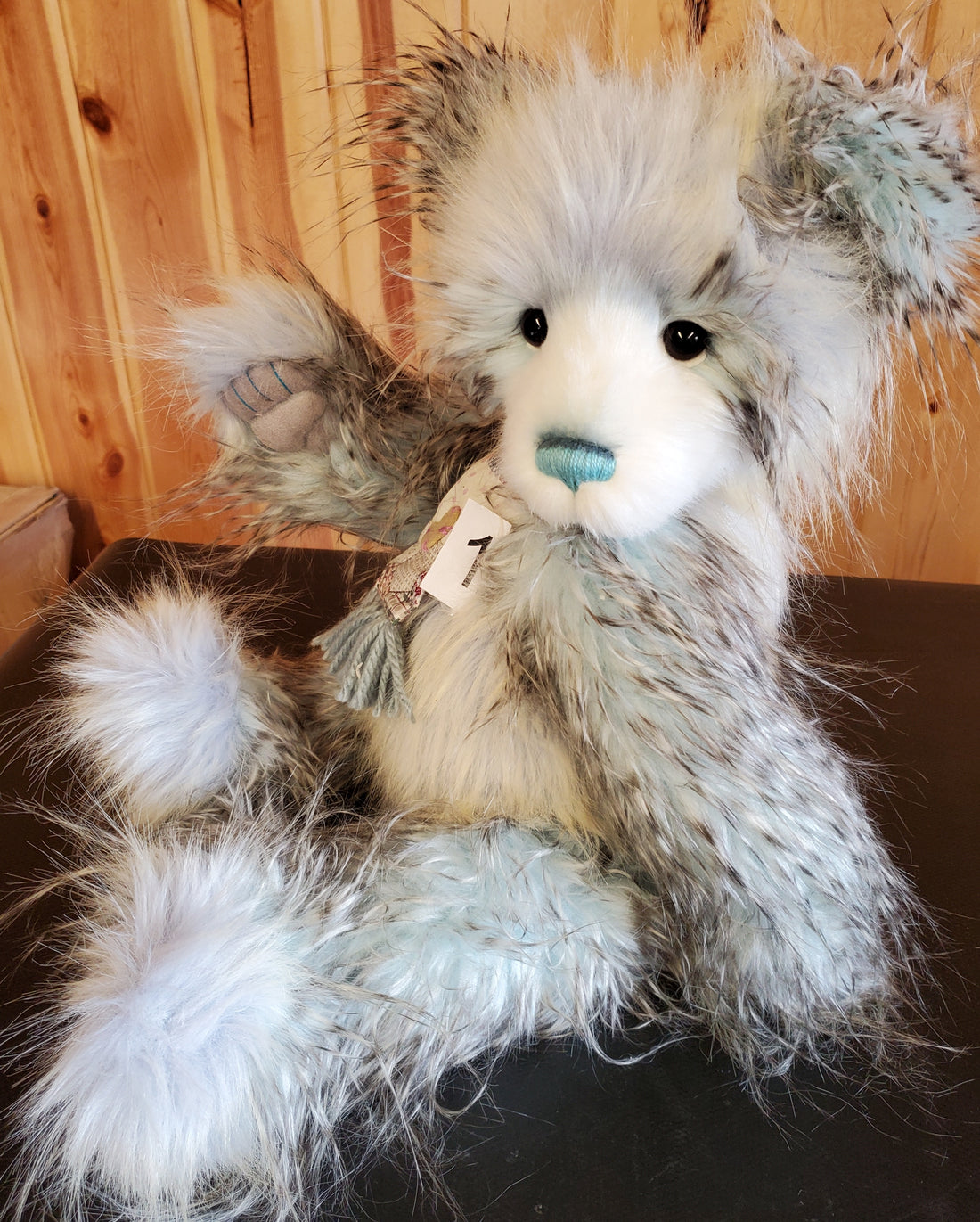 Gina - 19.5" Floppy-Headed Blue Bear by Charlie Bears