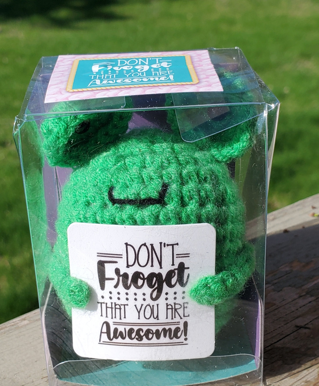 Frog Crocheted Emotional Support Pal
