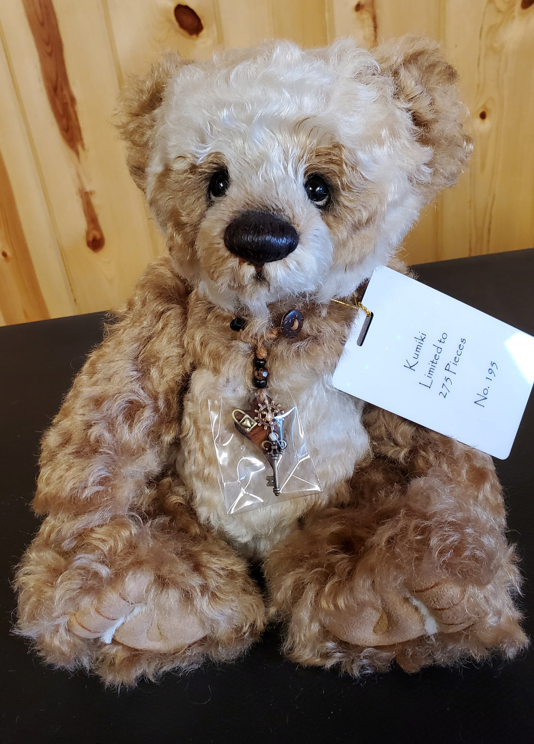 Kumiki- 12" Tan Mohair Bear Isabelle Collection - 275 Made - Karakuri's Sister