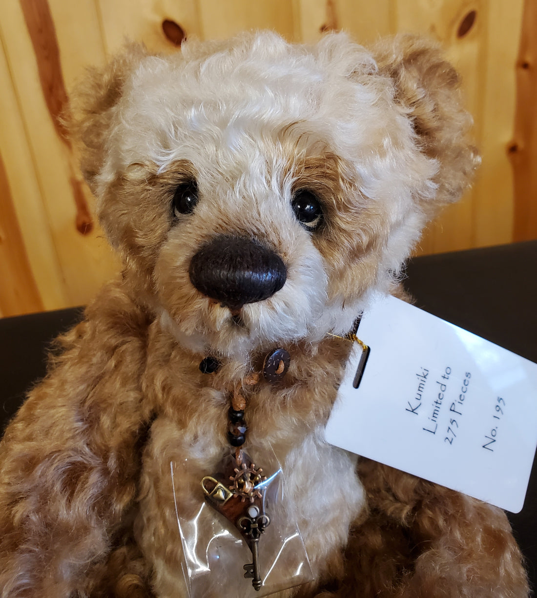 Kumiki- 12" Tan Mohair Bear Isabelle Collection - 275 Made - Karakuri's Sister