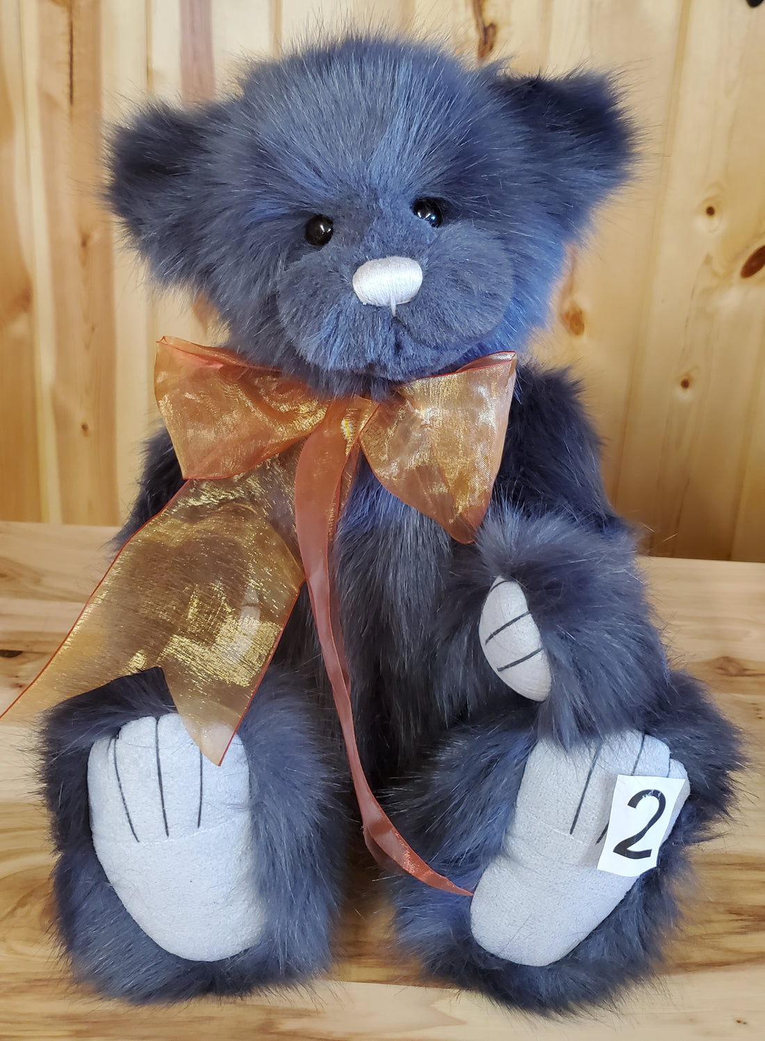 Armstrong - 17" Deep Blue Plush by Charlie Bears