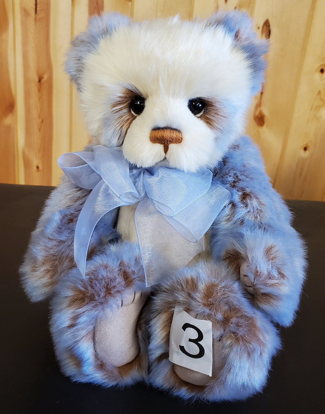 Aurelia - 12" Blue, Tan, and White Panda by Charlie Bears