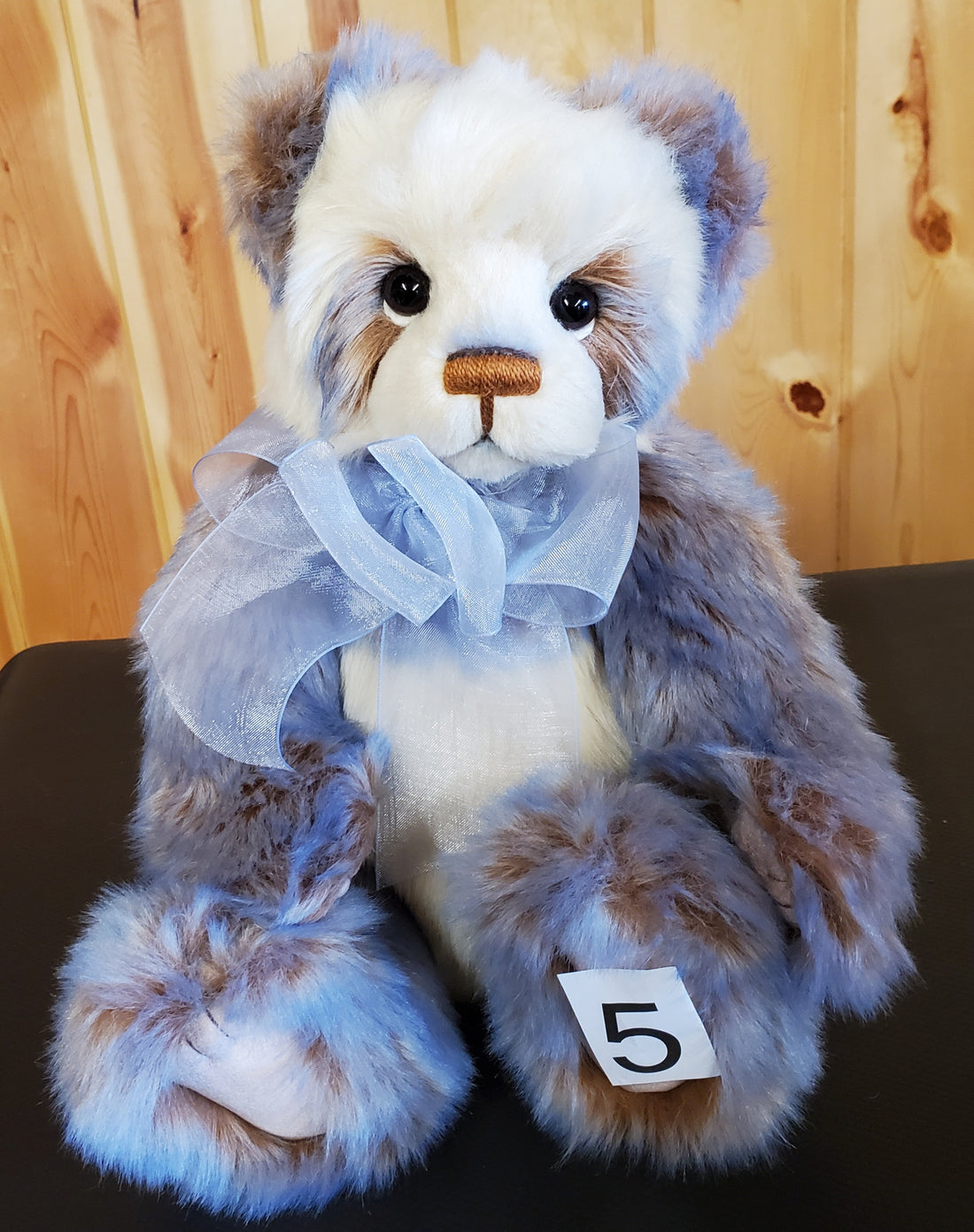 Aurelia - 12" Blue, Tan, and White Panda by Charlie Bears