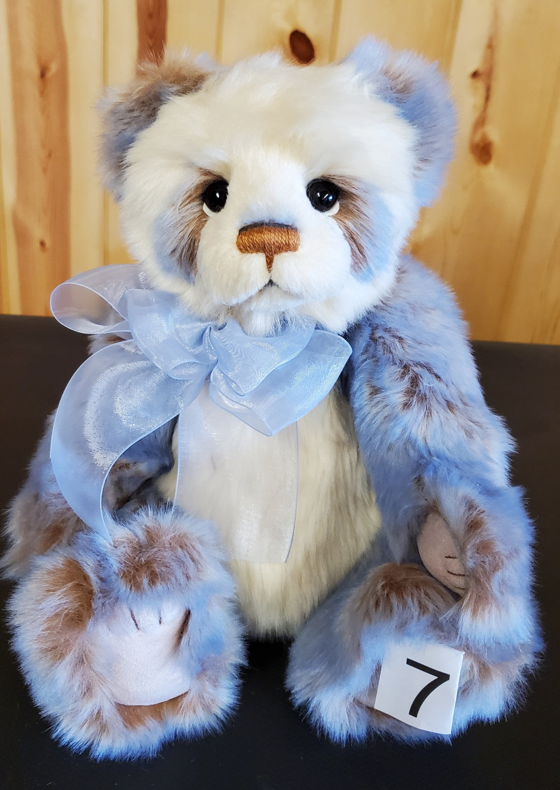 Aurelia - 12" Blue, Tan, and White Panda by Charlie Bears