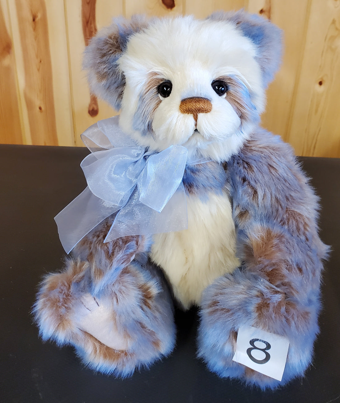 Aurelia - 12" Blue, Tan, and White Panda by Charlie Bears