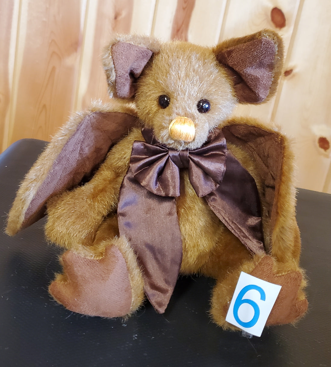 Pippy Strell - 9" Brown, Gothic Bat by Charlie Bears