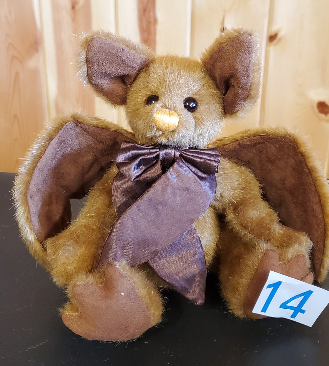 Pippy Strell - 9" Brown, Gothic Bat by Charlie Bears