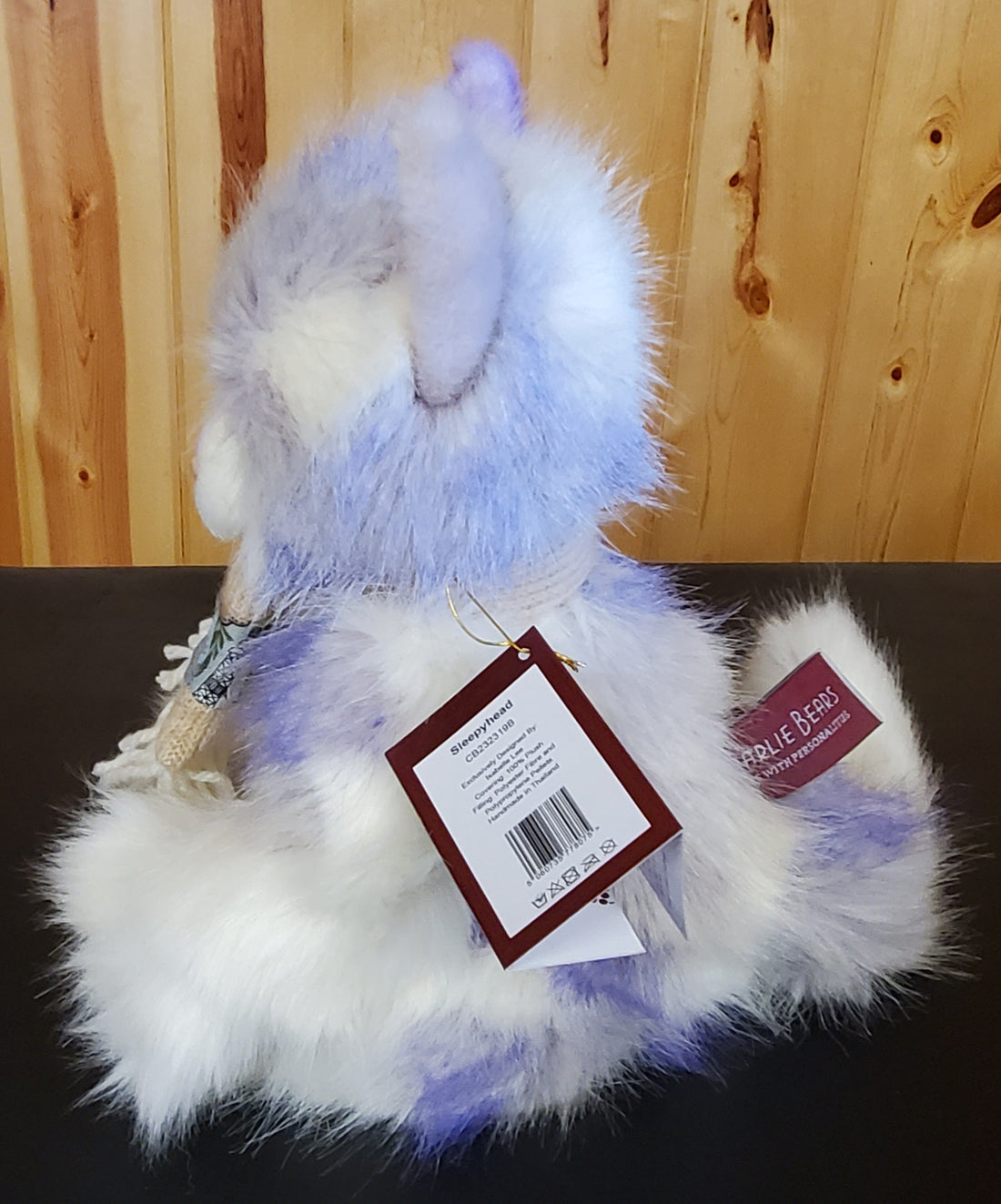 Sleepyhead - 14" Lavender and Whitw Cat by Charlie Bears