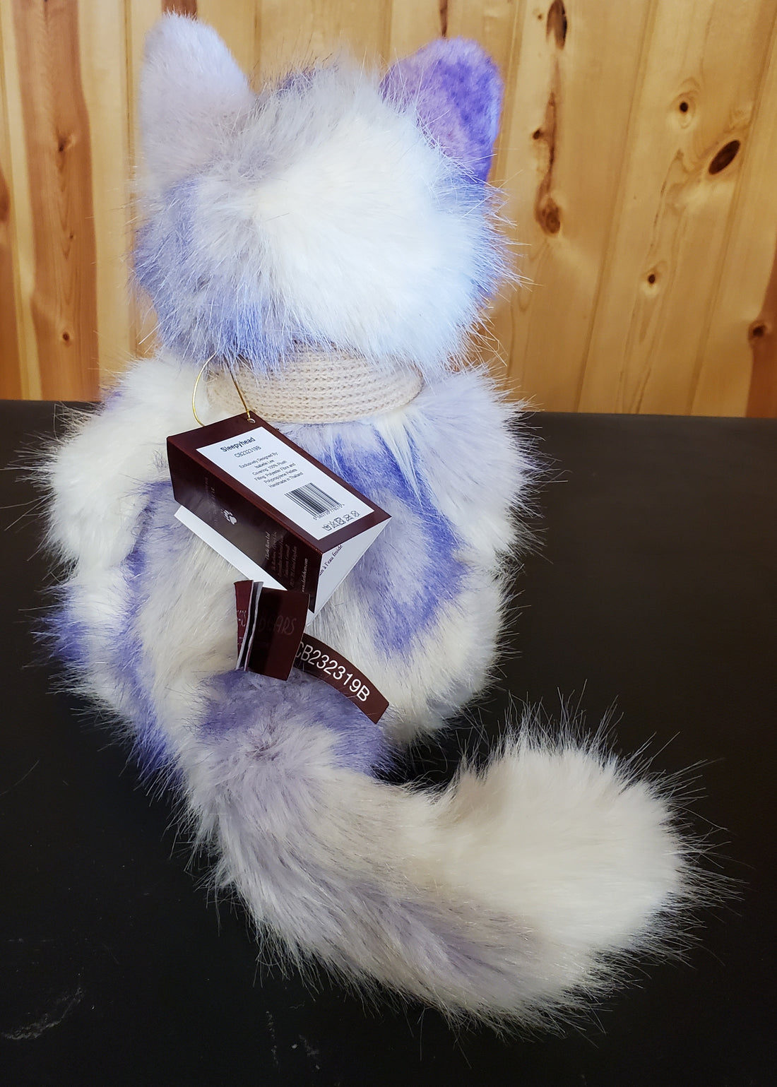 Sleepyhead - 14" Lavender and Whitw Cat by Charlie Bears