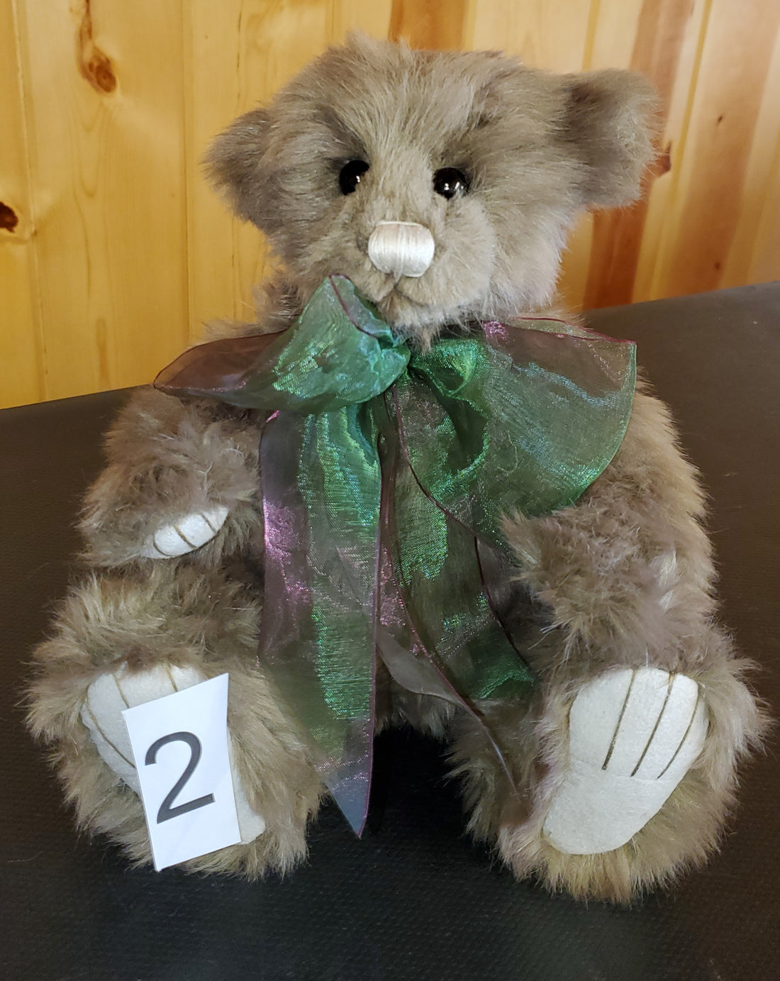 Mr. Baggins - 11" Brown Plus with Green Bow - by Charlie Bears
