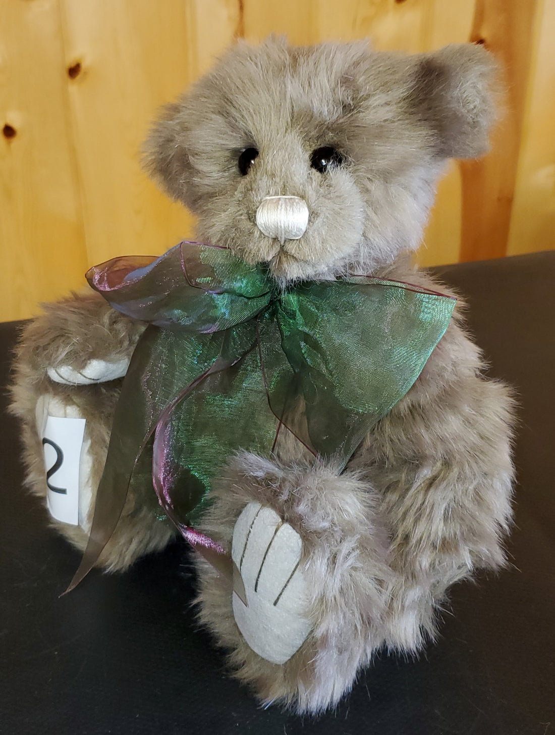 Mr. Baggins - 11" Brown Plus with Green Bow - by Charlie Bears