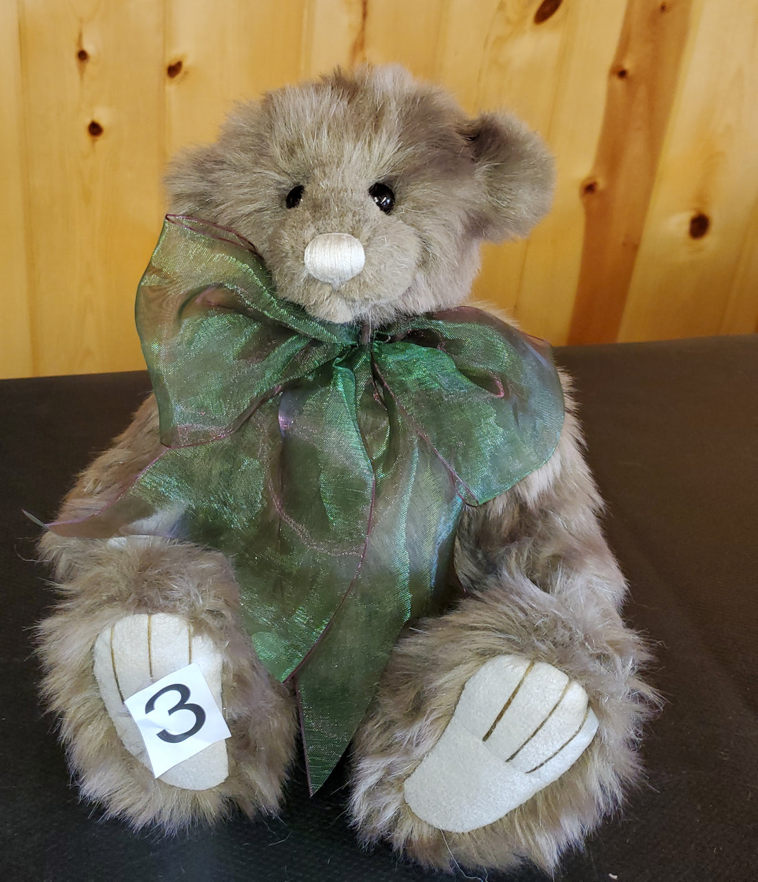 Mr. Baggins - 11" Brown Plus with Green Bow - by Charlie Bears