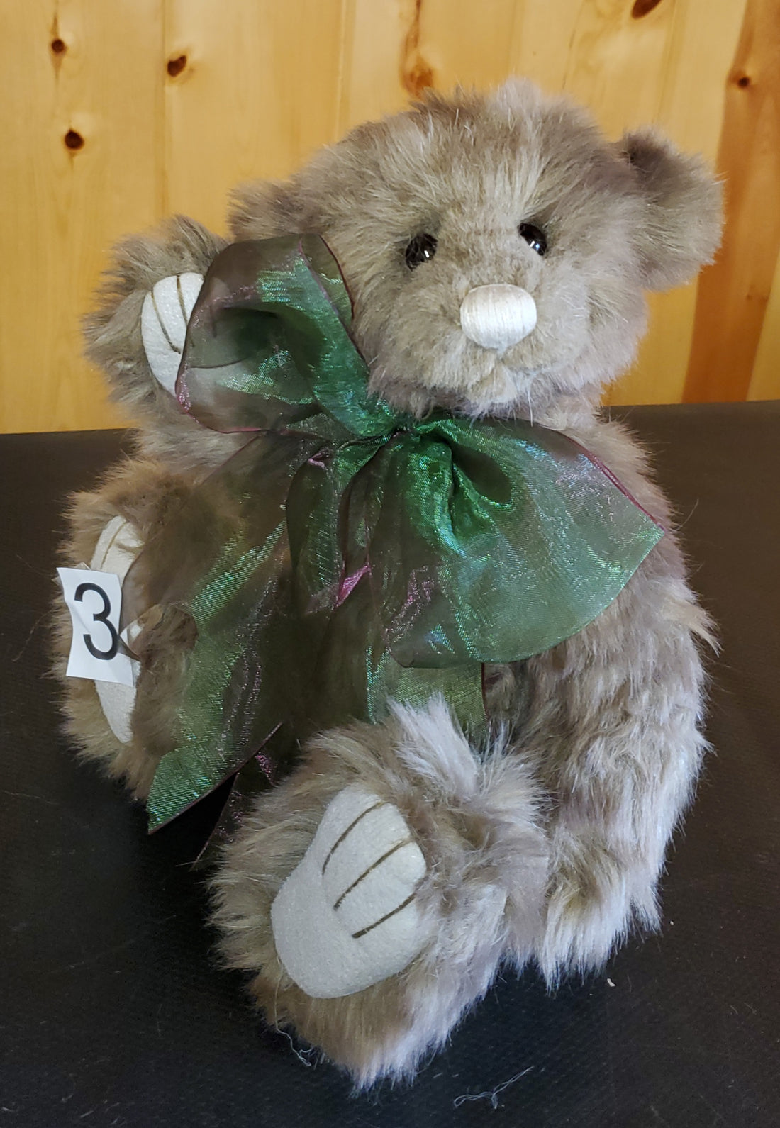 Mr. Baggins - 11" Brown Plus with Green Bow - by Charlie Bears