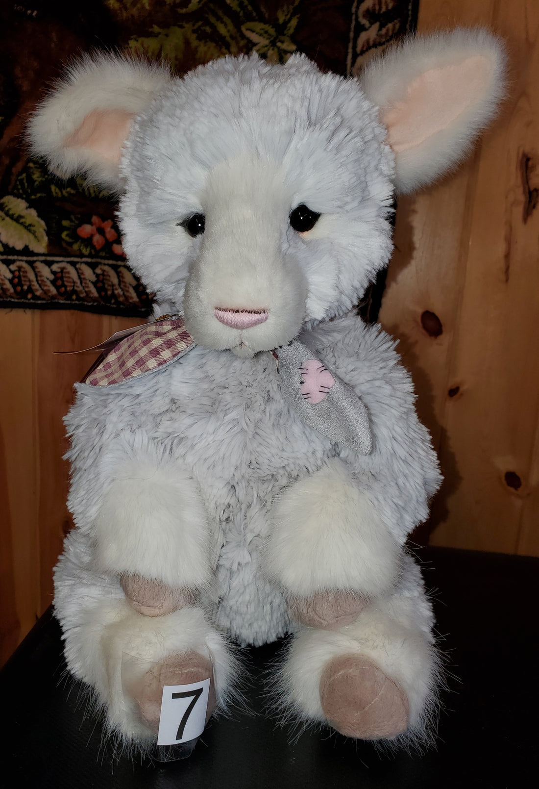 Ramsey - 18" Jointed Pale Grey Goat - by Charlie Bears