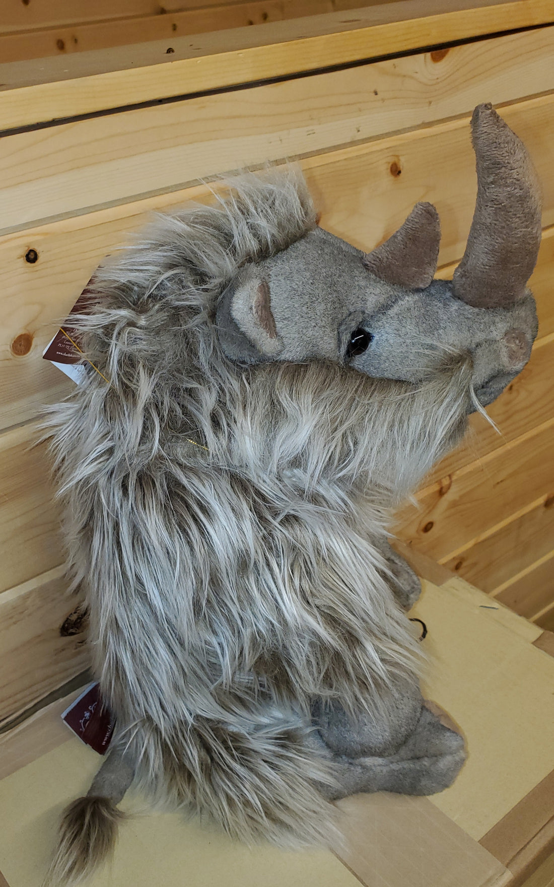 Stompy - 14.5" Furry Rhino - Charlie Bears - Non-Jointed Safe Bearhouse Collection for 18 months and up!