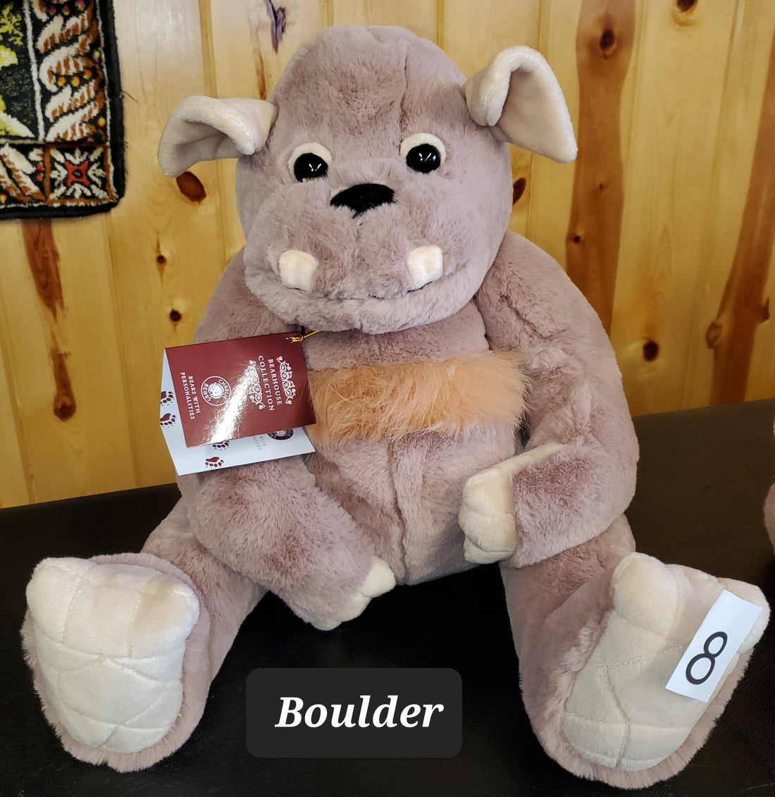 Boulder - 13" Soft Huggable Giant - Ogres and Giants by Charlie Bears Safe for 18 months and up!